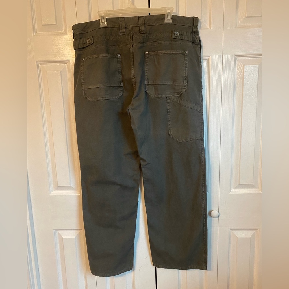 Men’s Carbon2Cobalt Canvas Pant 100% Cotton Size 40 Gray colored